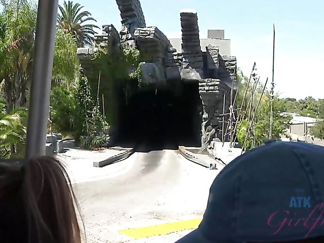 Blonde girlfriend Sky Pierce is proud of her tiny pussy and tits