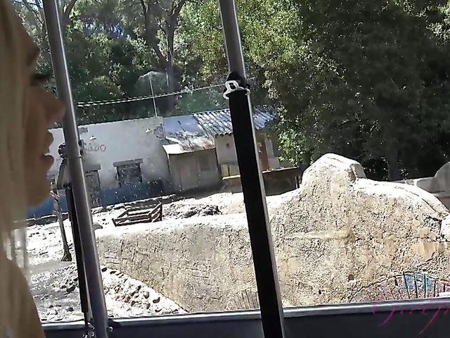 Blonde girlfriend Sky Pierce is proud of her tiny pussy and tits