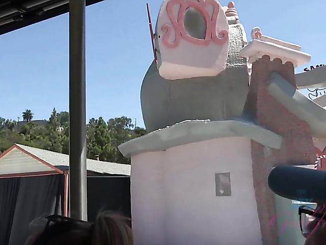 Blonde girlfriend Sky Pierce is proud of her tiny pussy and tits