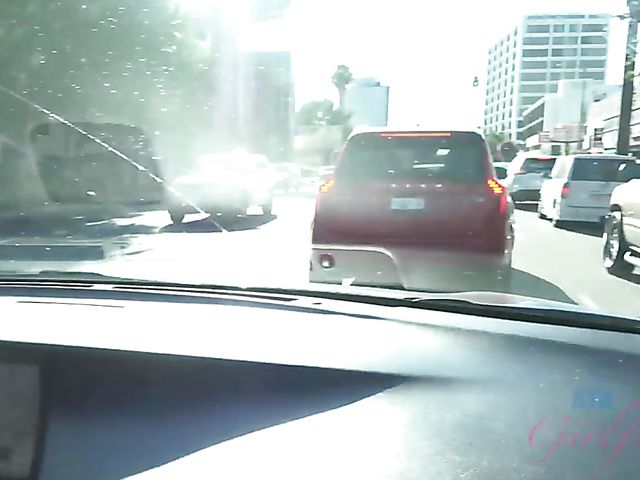 Blonde girlfriend Sky Pierce is proud of her tiny pussy and tits