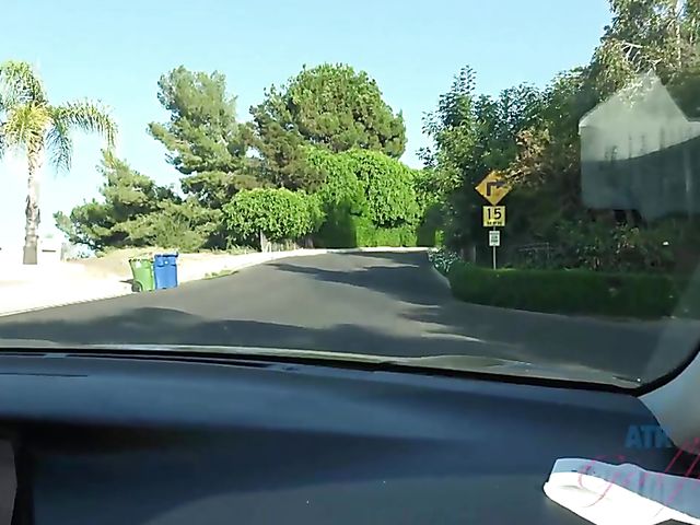 Blonde girlfriend Sky Pierce is proud of her tiny pussy and tits