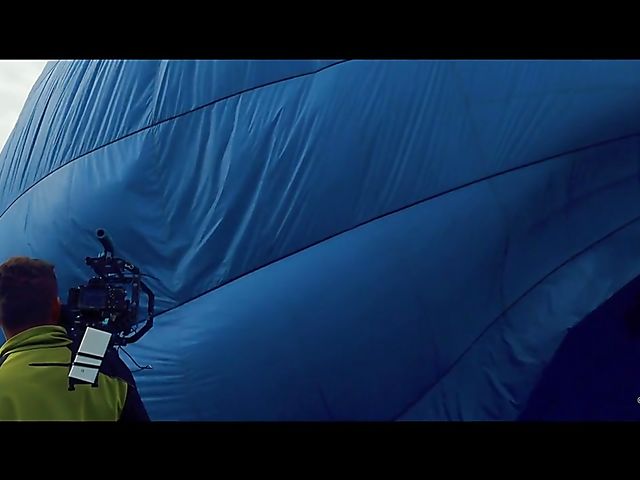 Behind the scenes of busty short hair blonde Skye Blue