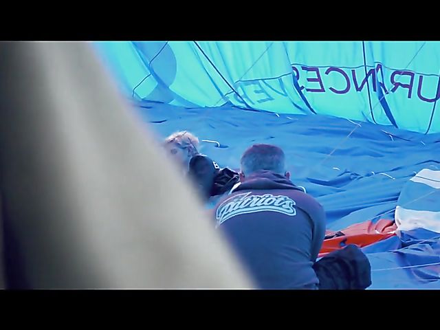 Behind the scenes of busty short hair blonde Skye Blue