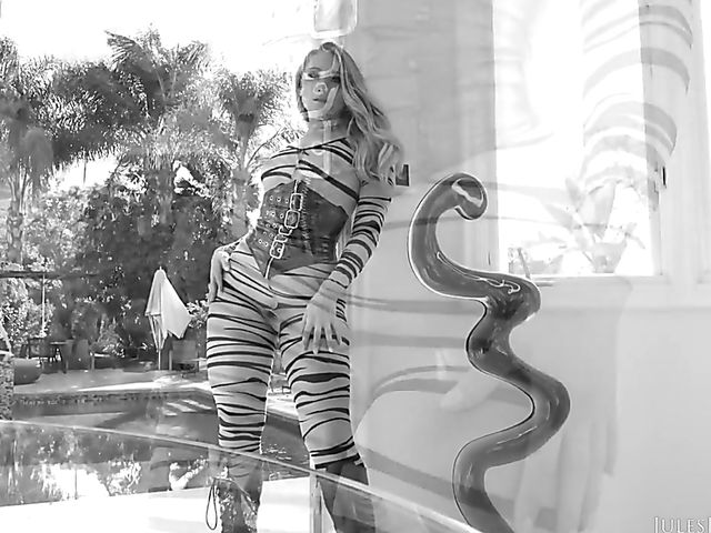 Big black cock anal with zebra babe in boots AJ Applegate and Dredd