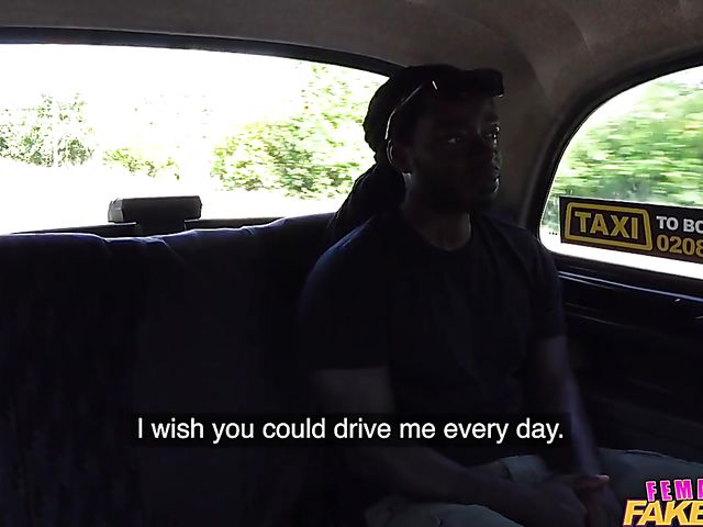 Interracial taxi fuck with busty Princess Jasmine who loves that african BBC