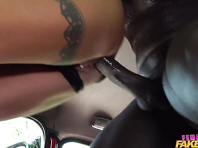 Interracial taxi fuck with busty Princess Jasmine who loves that african BBC