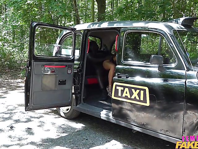 Interracial taxi fuck with busty Princess Jasmine who loves that african BBC