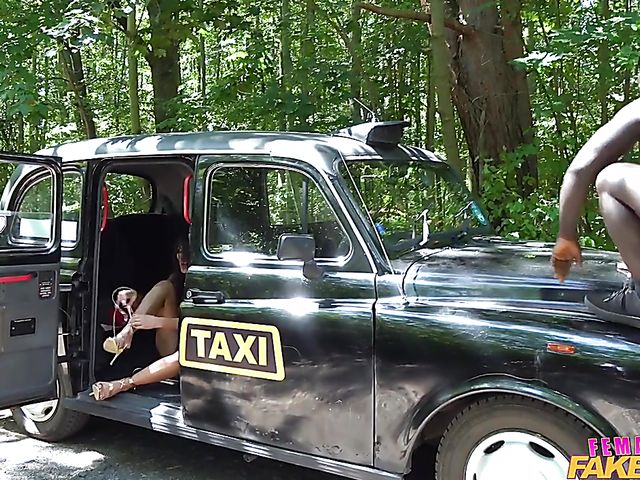 Interracial taxi fuck with busty Princess Jasmine who loves that african BBC
