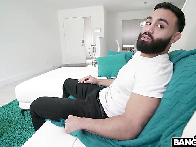 Curly haired petite brunette Jeni Angel gets a cock in her pussy