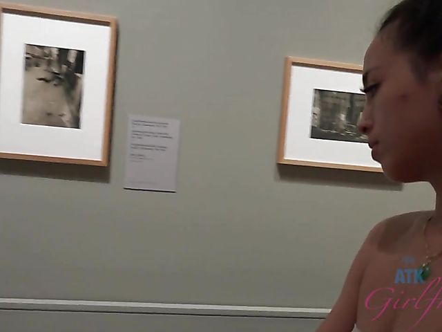 Teen GF Mi Ha Doan shows her exotic pussy POV