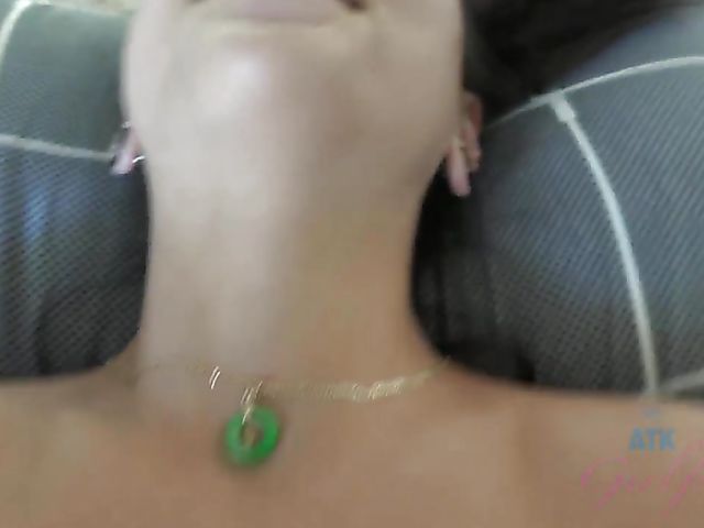 Teen GF Mi Ha Doan shows her exotic pussy POV