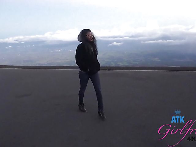 Black girlfriend Noemie Bilas gets ass fucked by her white lover