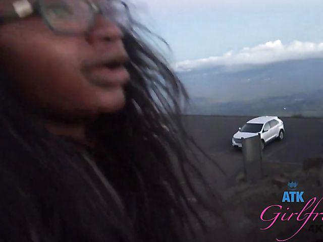 Black girlfriend Noemie Bilas gets ass fucked by her white lover