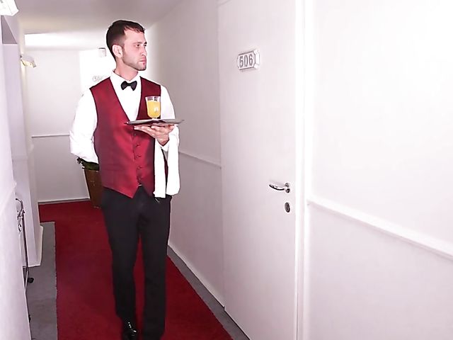 Ania Kinski - Lingerie MILF anal with a hotel waiter