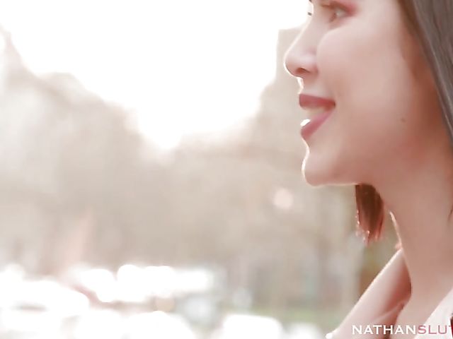 Small babe with tiny titties Cindy Shine gets cum on pussy