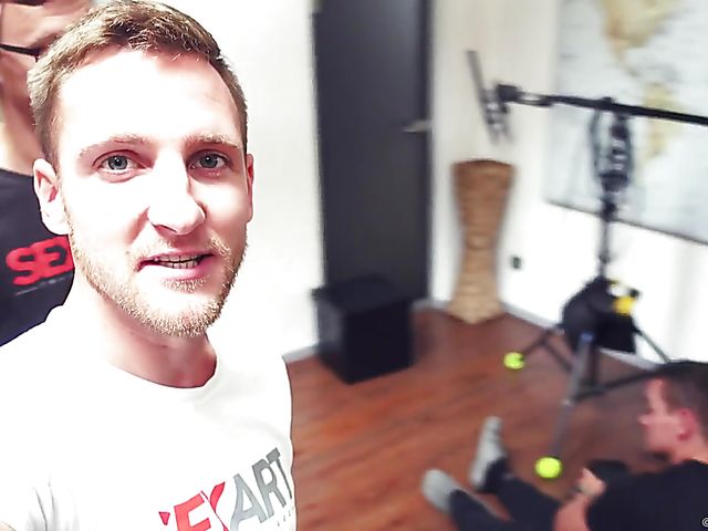 Sex Art behind the scenes with fair haired Alecia Fox