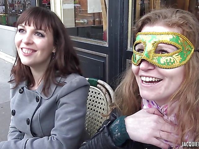 Masked french foursome with Angelique and Enora