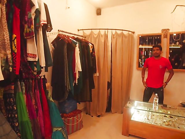 Nude beach meditation in Goa with sexy Serena L