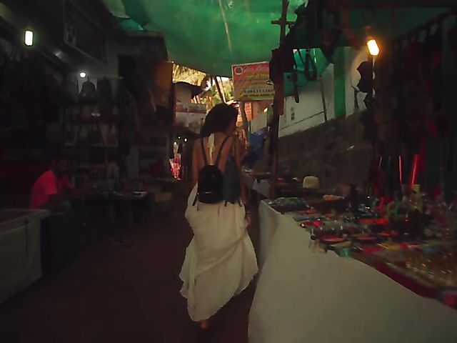 Nude beach meditation in Goa with sexy Serena L