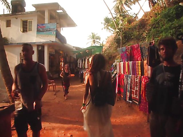 Nude beach meditation in Goa with sexy Serena L