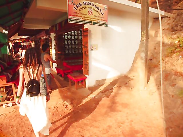 Nude beach meditation in Goa with sexy Serena L