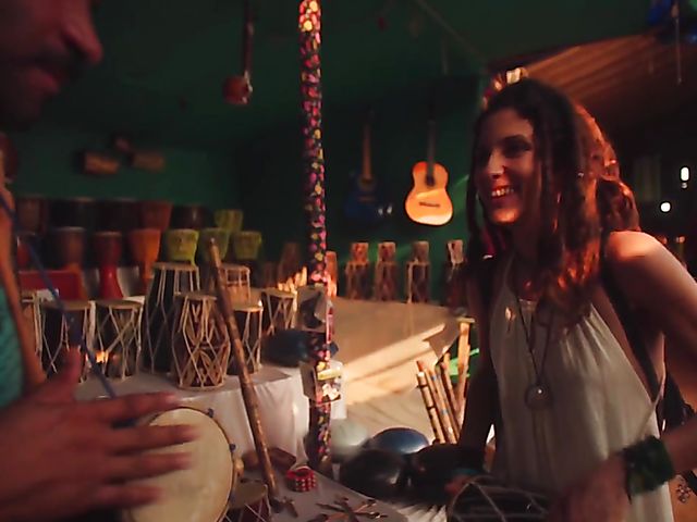 Nude beach meditation in Goa with sexy Serena L