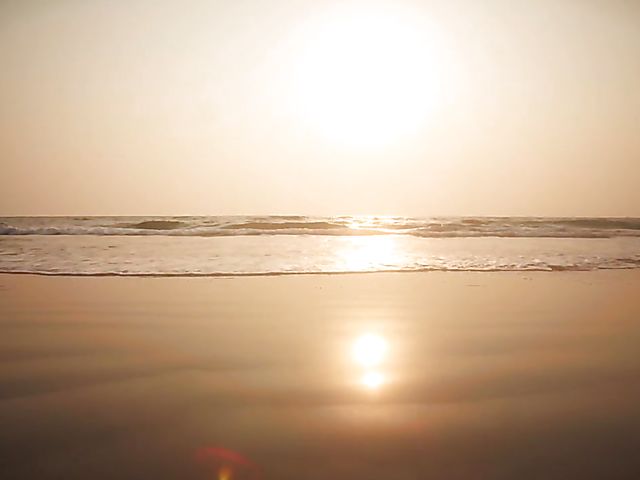 Nude beach meditation in Goa with sexy Serena L