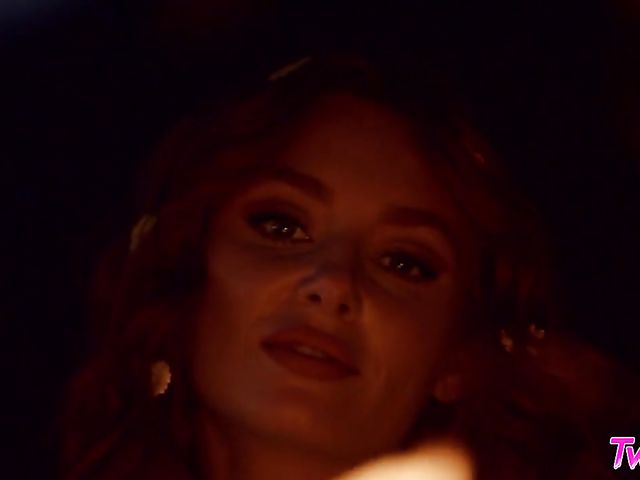 Twistys solo in the mountains and fingering in bed with sexy redhead Lacy Lennon