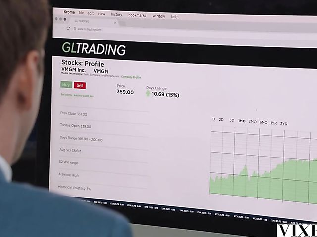 Lady in red Anya Olsen and Markus Dupree have hot sex on the top of a skyscraper