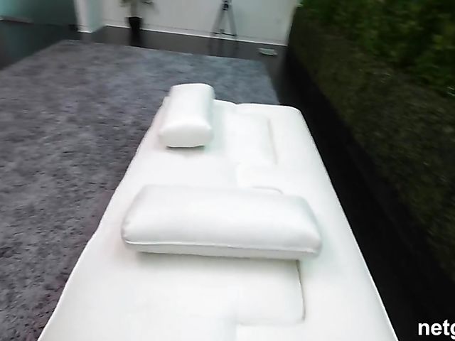 Bright hair girl with nice pierced tits Opal comes to do porn