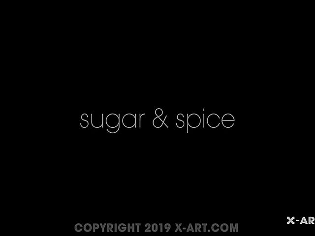 Blonde teen solo with Sugar playing with her cute pussy