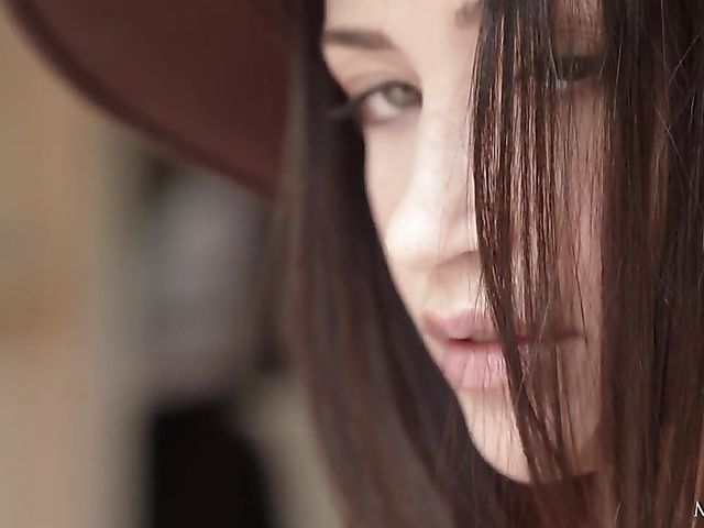 Smoking masturbation in white panties with flat chested Avi Love