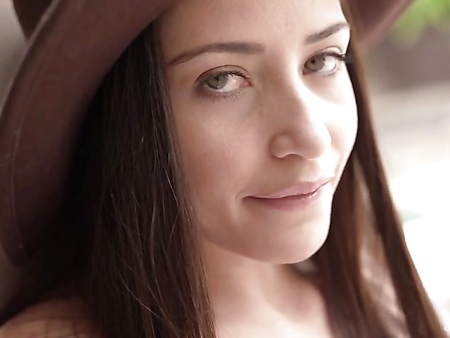 Smoking masturbation in white panties with flat chested Avi Love