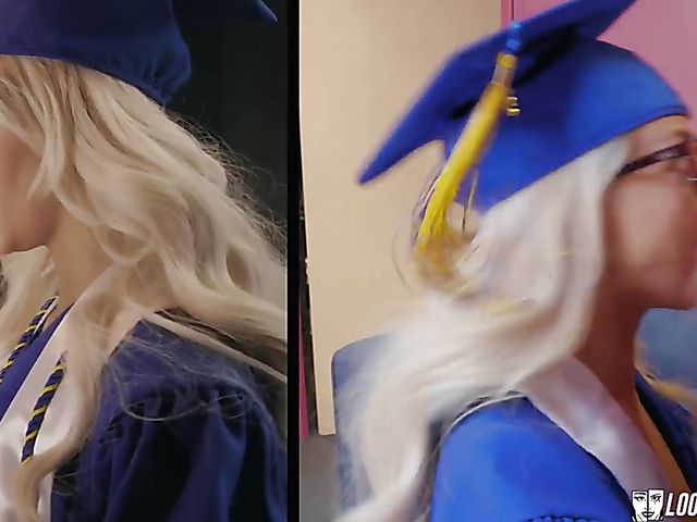 Getting pounded hard on graduation day is Elsa Jean's massive dream come true