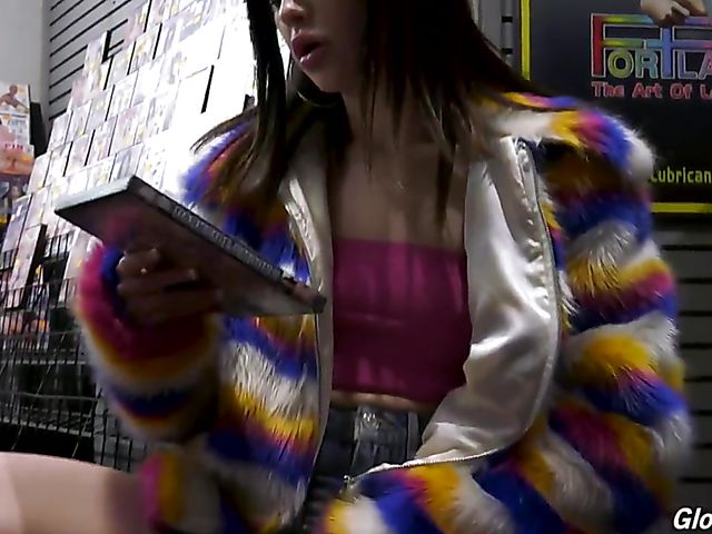 BBC gloryhole with excited young slut Jane Wilde