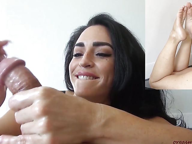 POV handjob from tight fitness girl Cleo