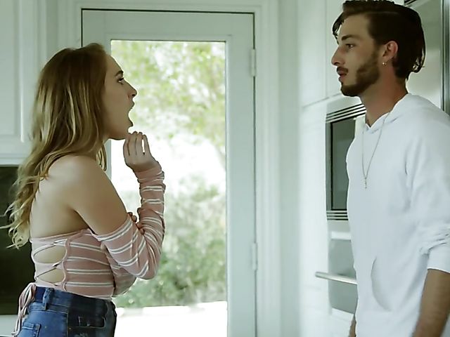 Pussy eating in the kitchen and sex in bed with natural girl Cadence Lux