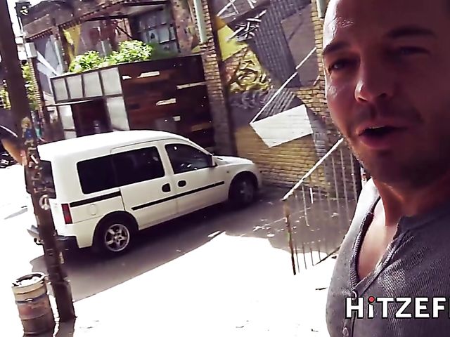 Public sex in Berlin with long-haired German blonde Lena Nitro