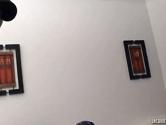 Madame Sophie French DP gangbang in black stockings