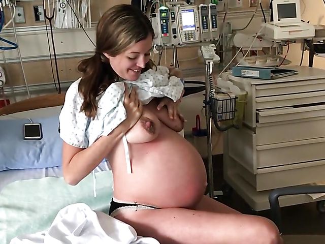 Pregnant amateur pillow humping before birth