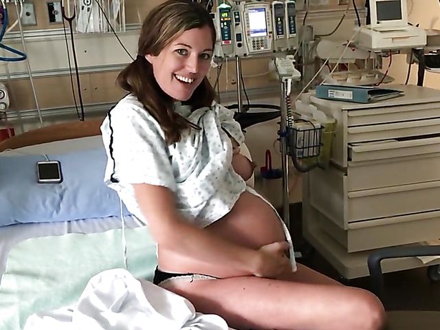 Pregnant amateur pillow humping before birth