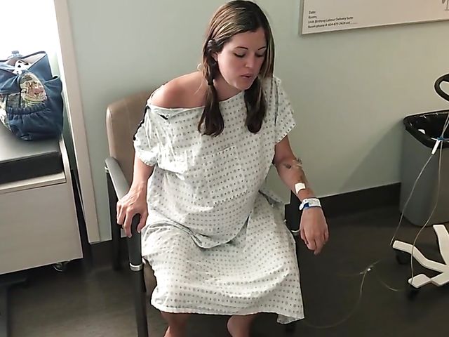 Pregnant amateur pillow humping before birth