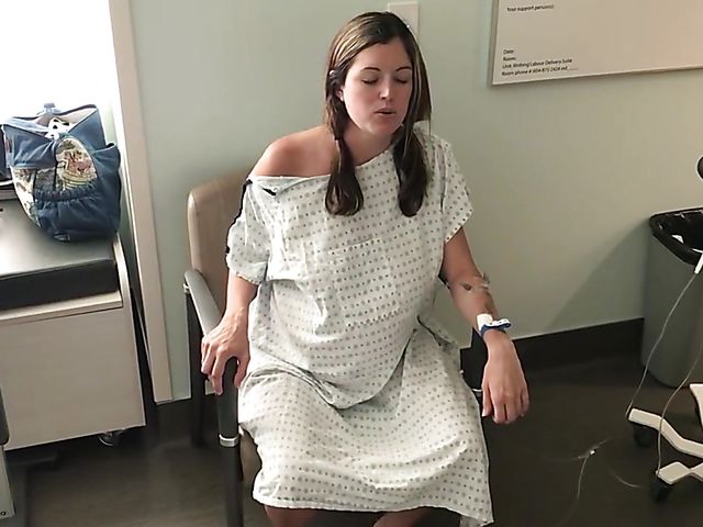 Pregnant amateur pillow humping before birth