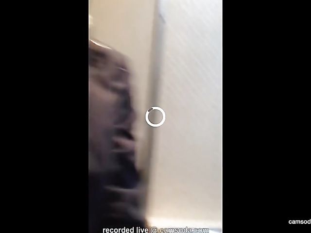 Sexy real life air stewardess toilet masturbation on phone cam