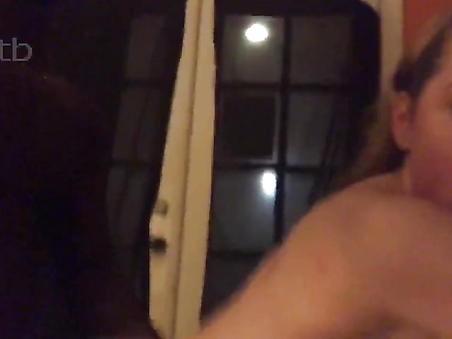 Interracial amateur couple fucking all around the house