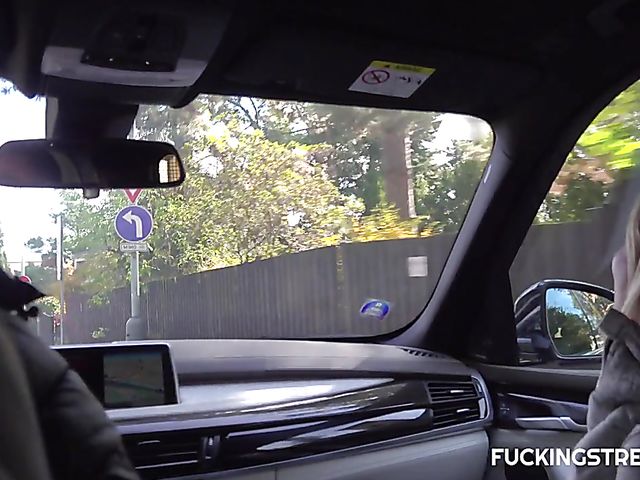 Money for sex in an abandoned place with blonde Rebecca Black