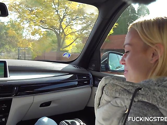 Money for sex in an abandoned place with blonde Rebecca Black