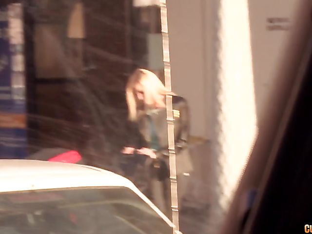 Backseat fuck with busty pretty blonde Donna Bell