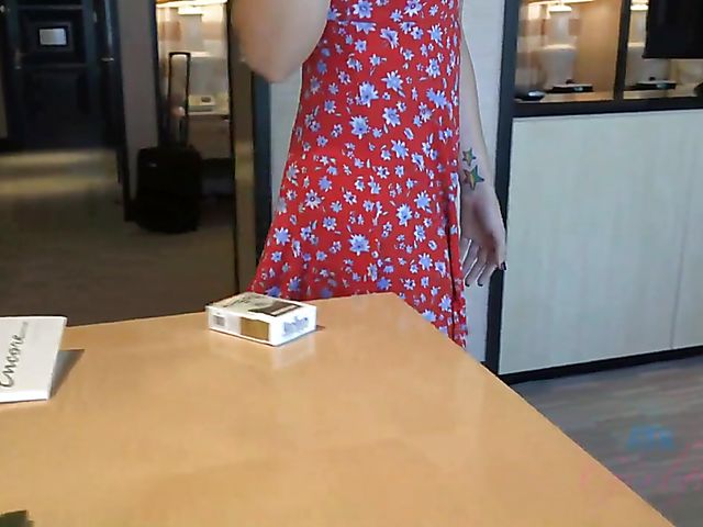 Watching his hairy girlfriend Violet Monroe pee and take a bath