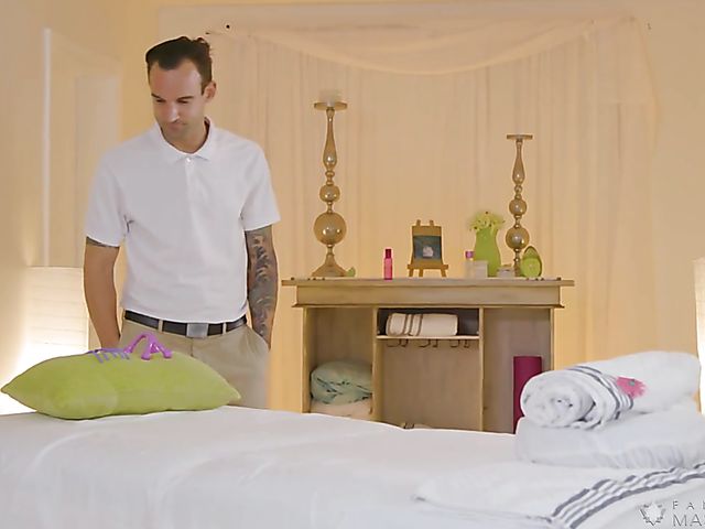 Massage seduction and fuck with curvaceous Lena Paul